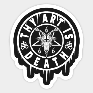 THY ART IS MURDER - SATANISM AND THE OCCULT - BAPHOMET Sticker